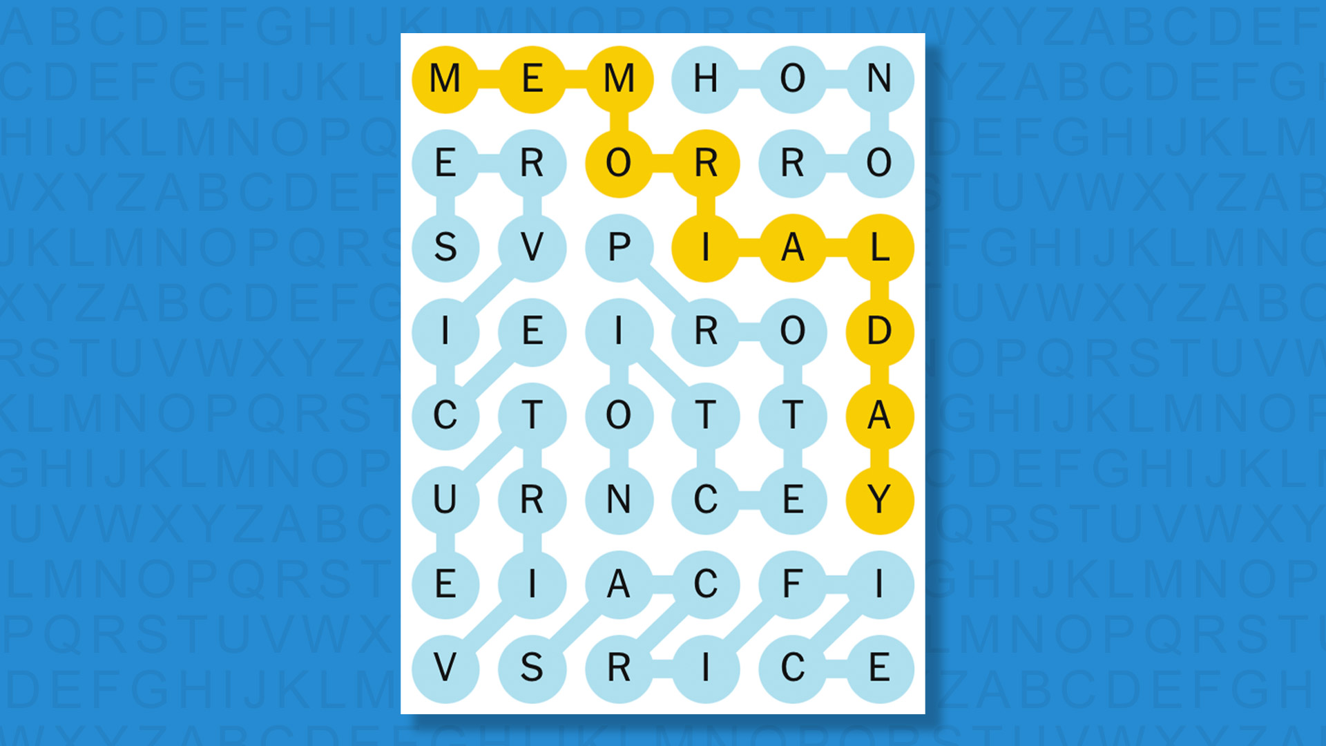 NEW Strands answer for game 813 on a blue background