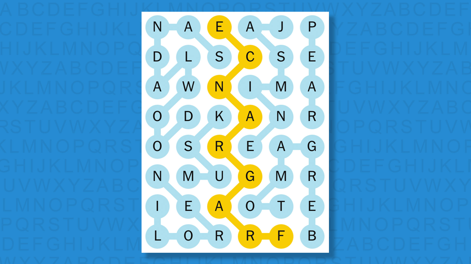 NYT Strands answer for game 816 on a blue background