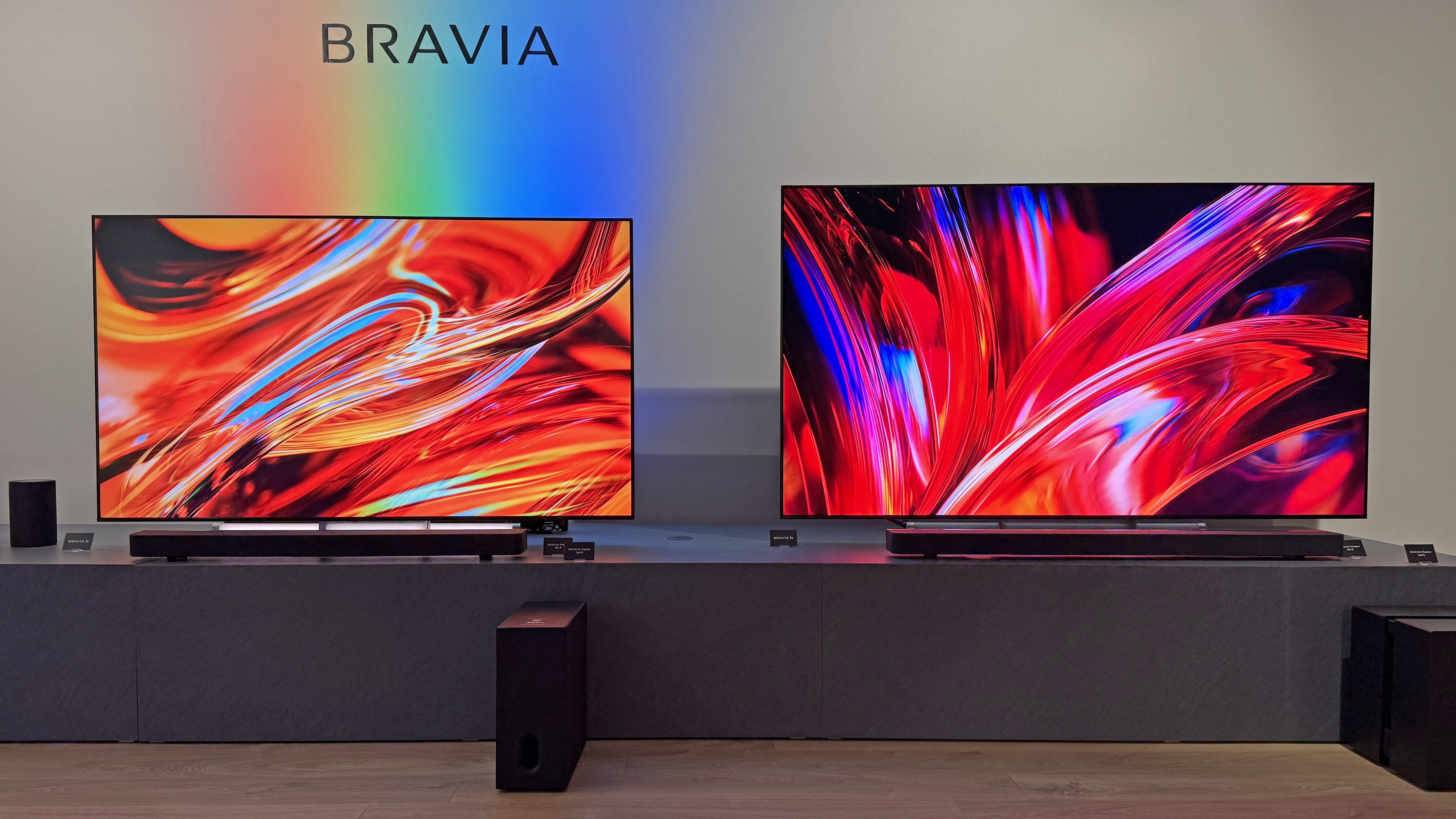 Sony Bravia 9 II TV next to Sony Bravia 7 II TV