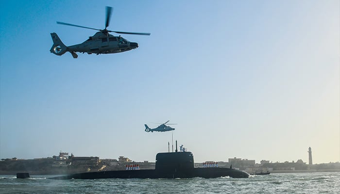Pakistan Navy's first Hangor-class submarine, PNS/M Hangor, arrives at Karachi Port. — Pakistan Navy