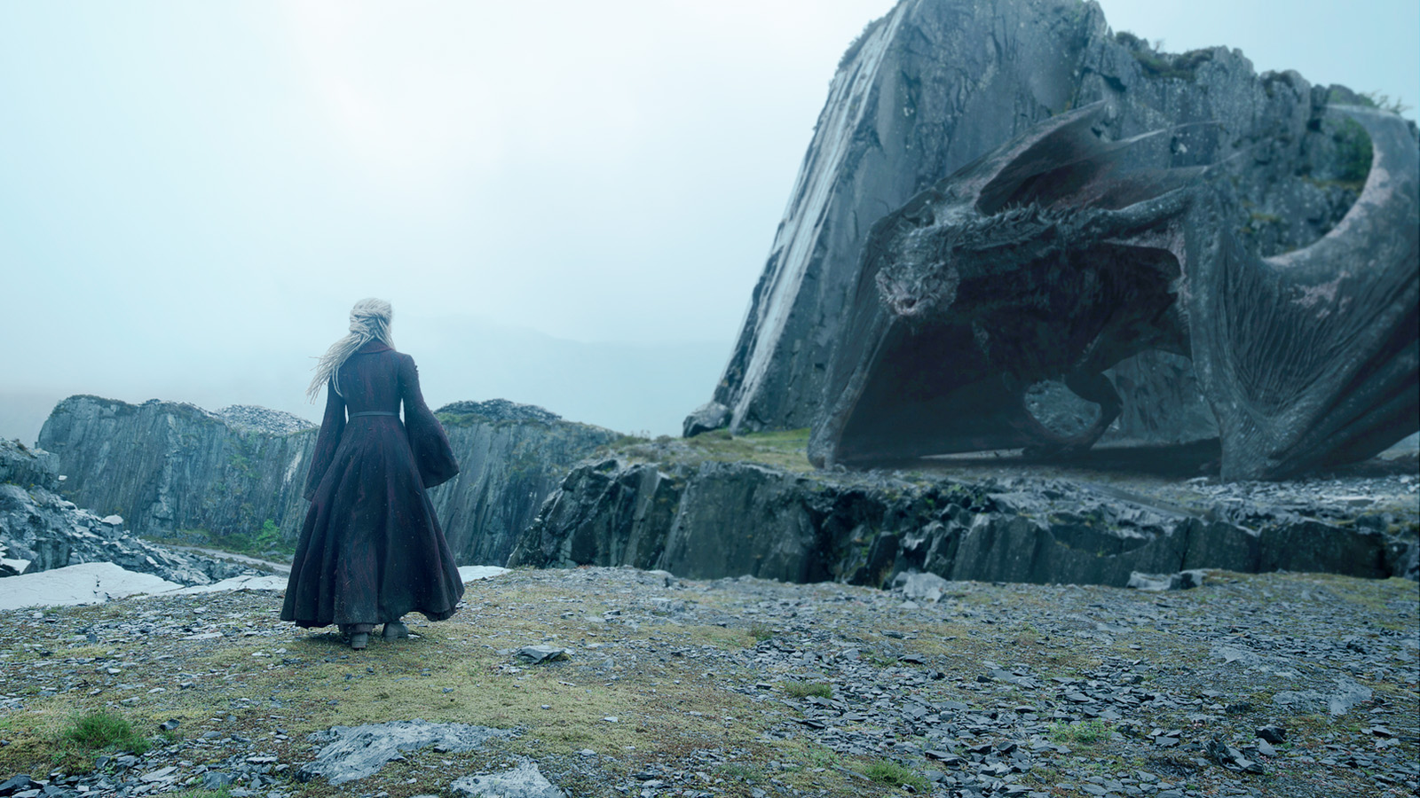 Rhaena stands on a hilltop watching the Sheepstealer in House of the Dragon Season 3