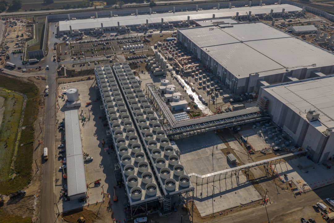 Microsoft data center in Mount Pleasant, Wisconsin