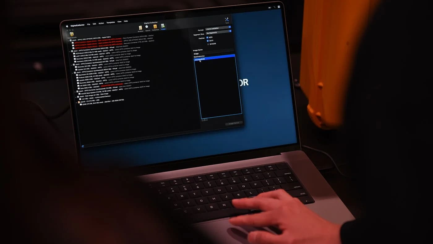 Someone who works inside the FBI's Kinetic Cyber ​​Range training facility.