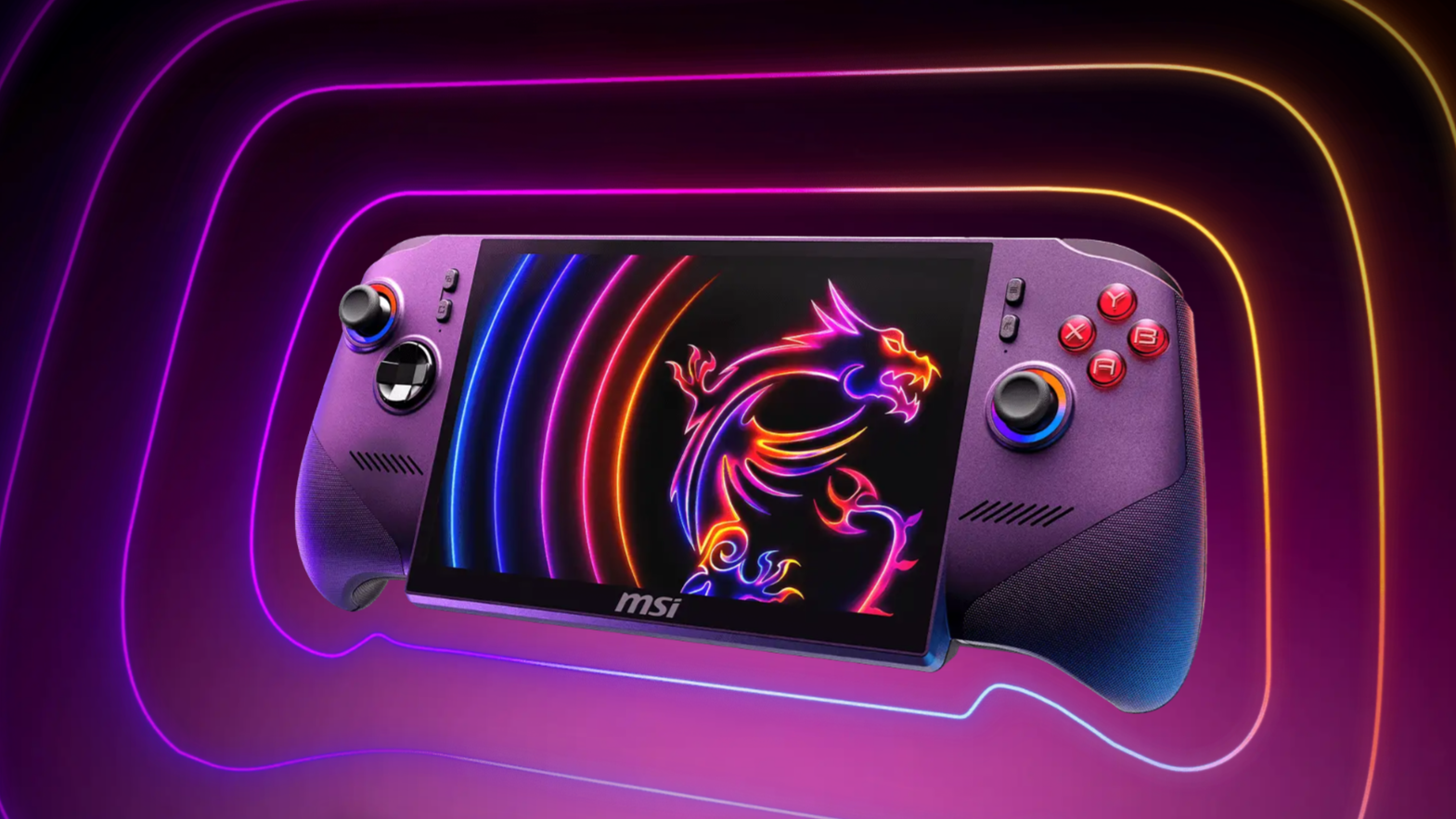 Rendering of the MSI Claw 8 EX AI+