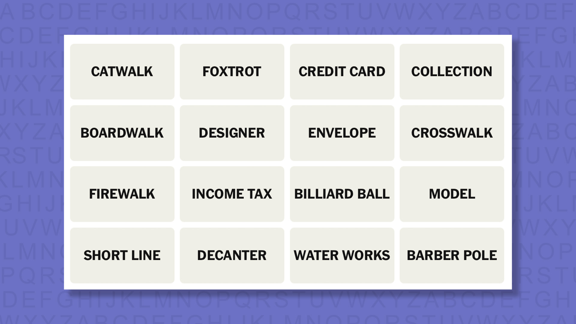 NEW Connections tip for game 1112 on a purple background