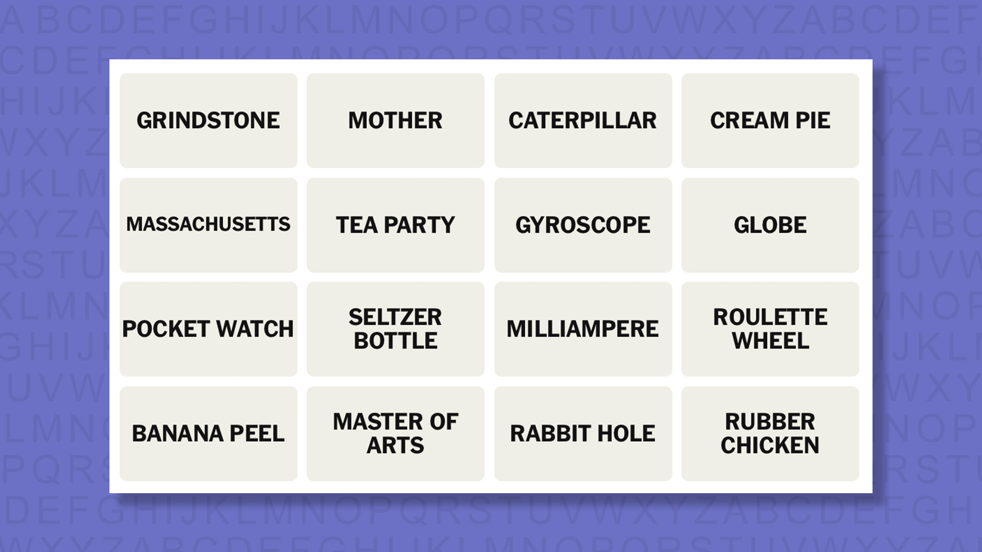 NEW Connections tip for game #1099 on a purple background
