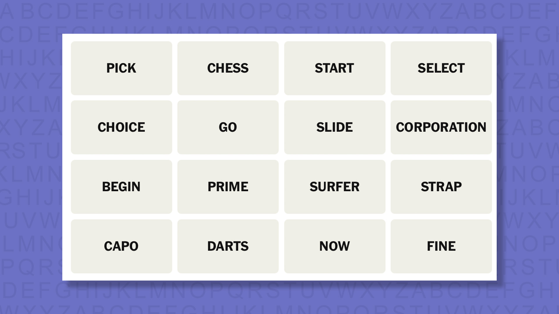 NEW Connections tip for game 1113 on a purple background