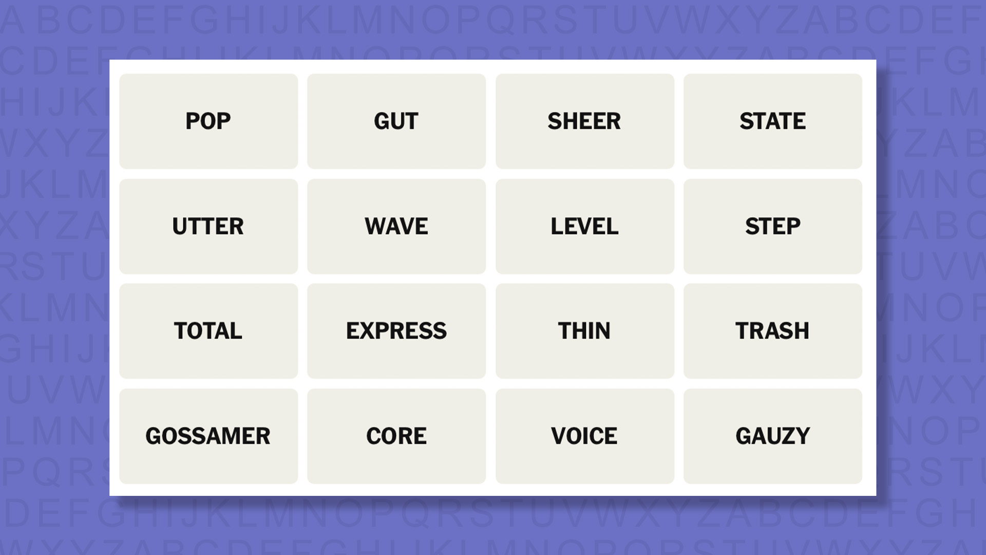 NEW Connections tip for game 1092 on a purple background
