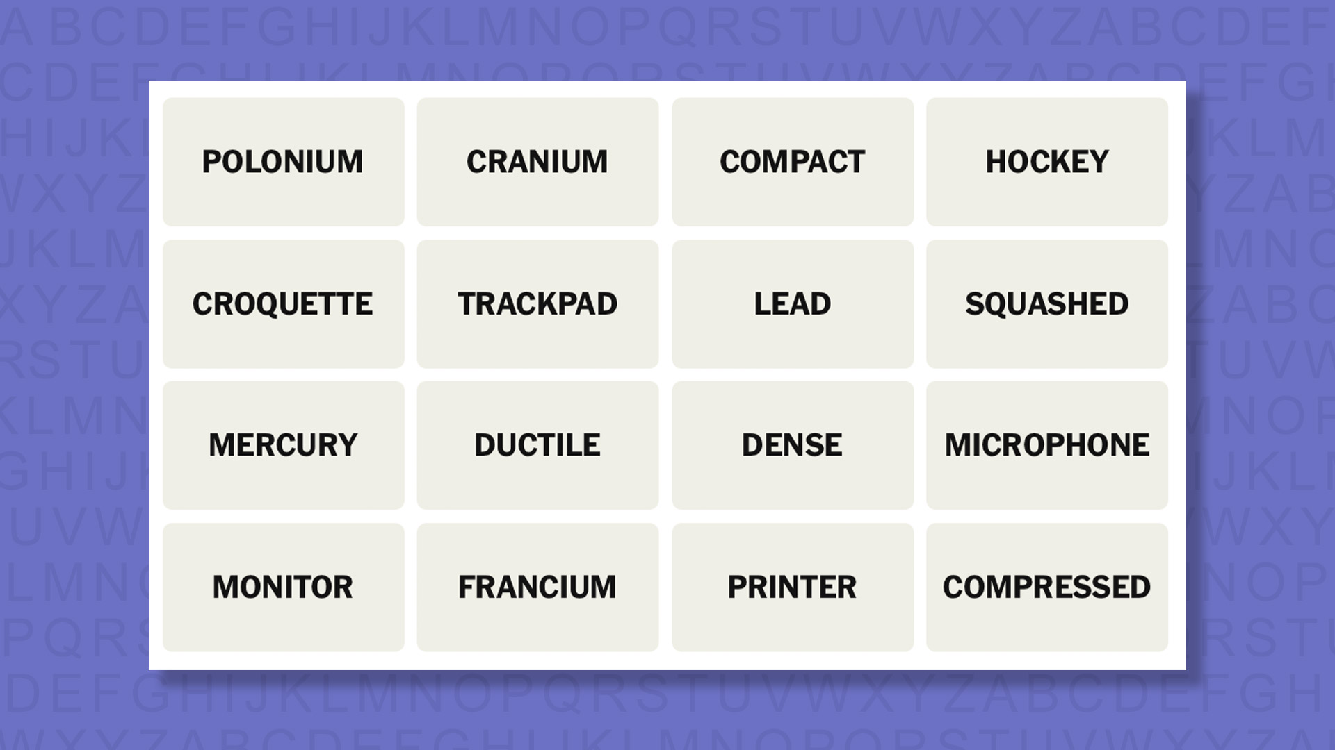 NEW Connections tip for game 1110 on a purple background