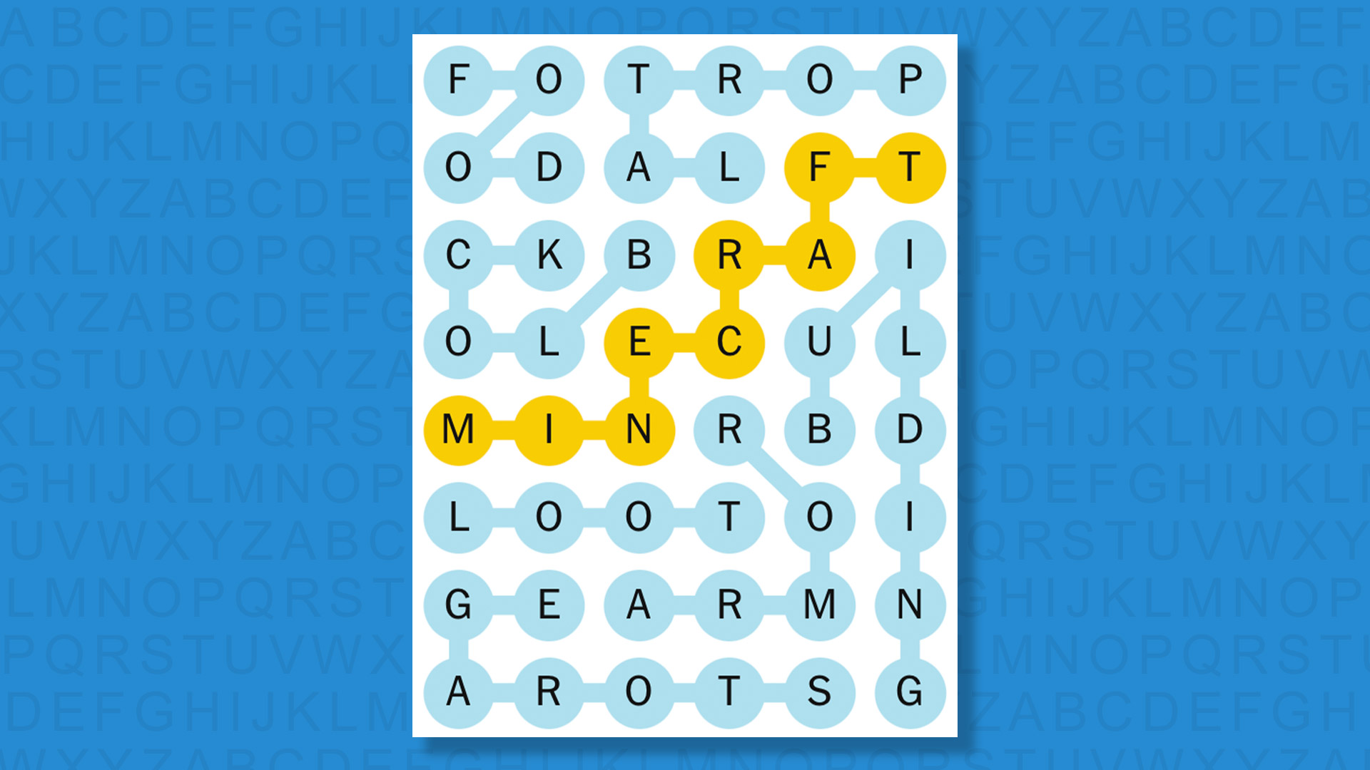 NYT Strands answer for game 842 on a blue background