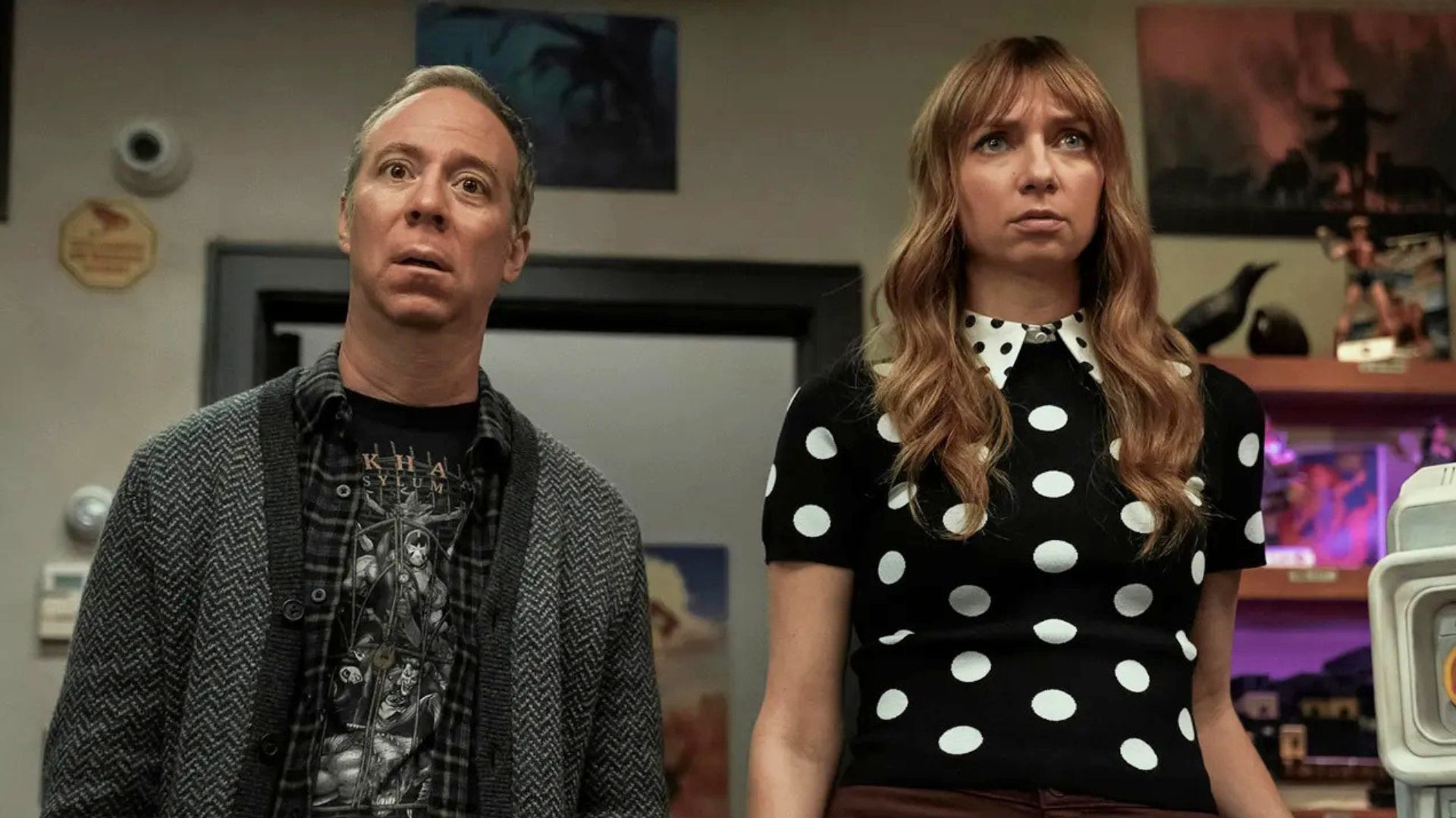Stuart and Denise look concerned