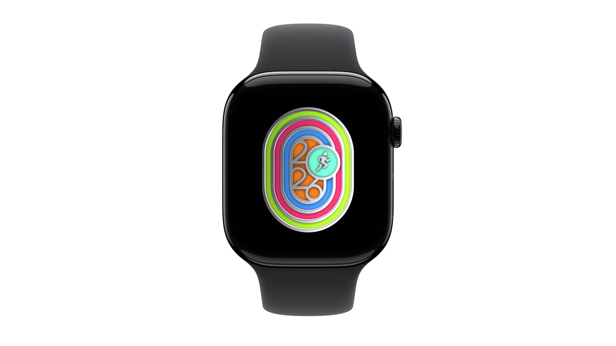 Apple Watch with this year's Global Running Day badge