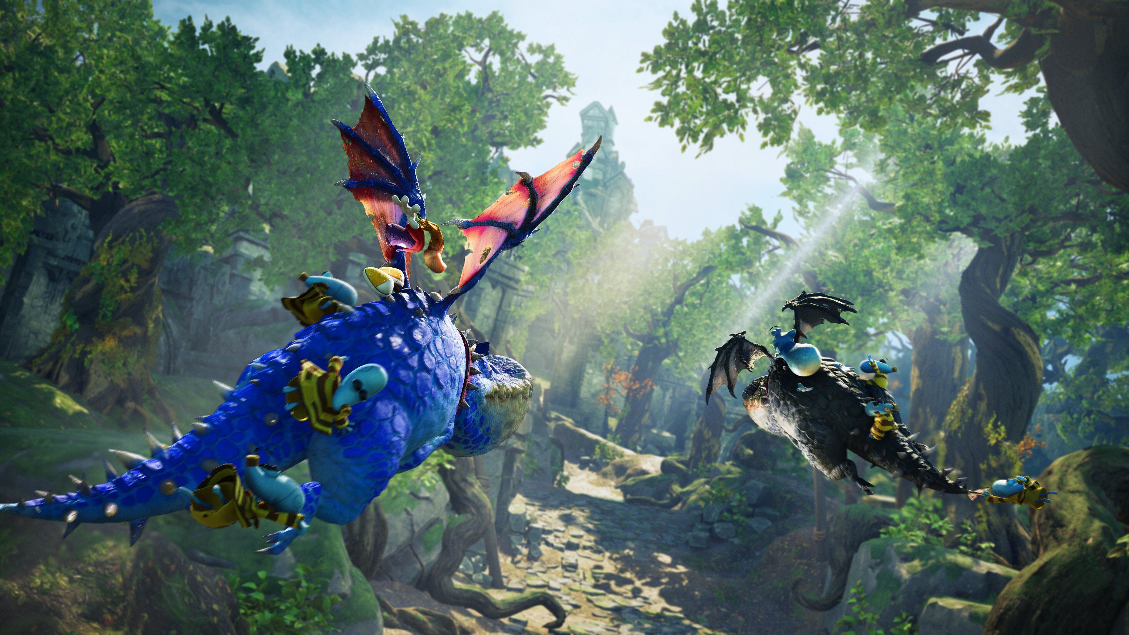 An environment screenshot of the world of Rayman Legends Retold.