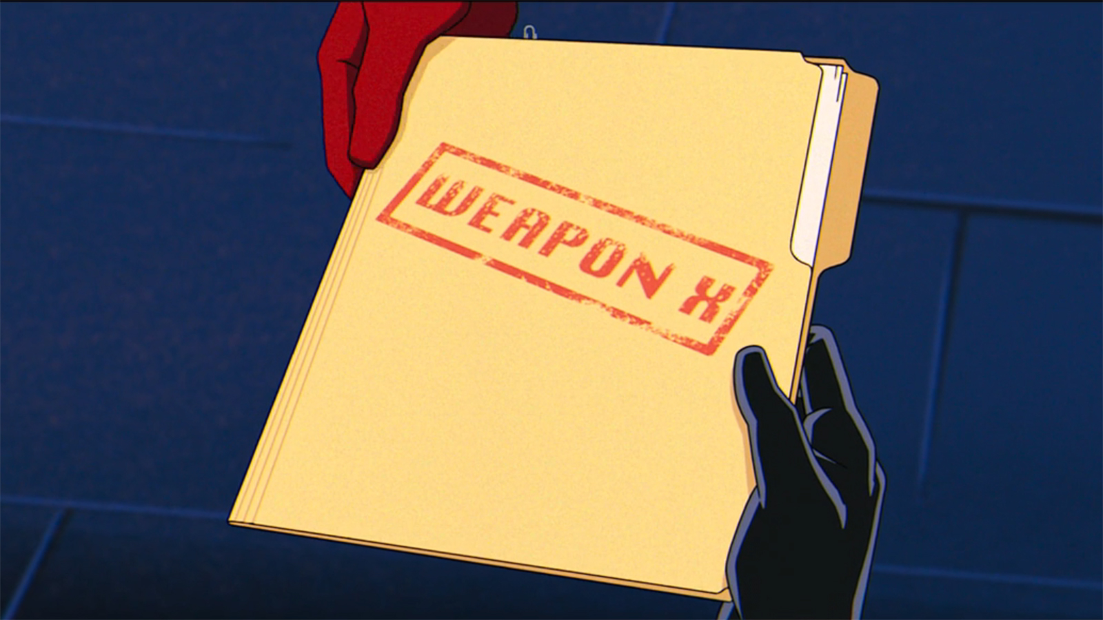 An image of a top secret file with the words Weapon X on it in X-Men 97 Season 2 Episode 4