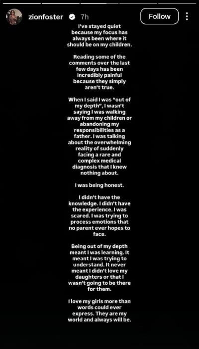 Jesy Nelson's ex Zion Foster denies abandoning daughters after breakup