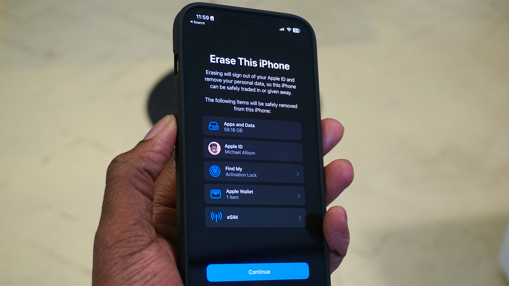Delete this iPhone screen iPhone 12 Pro Max