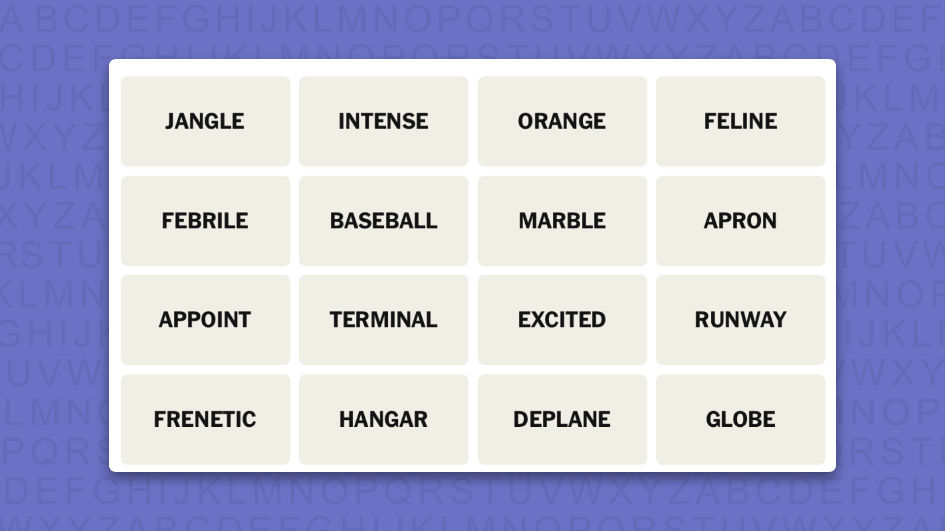 NEW Connections tip for game 1138 on a purple background