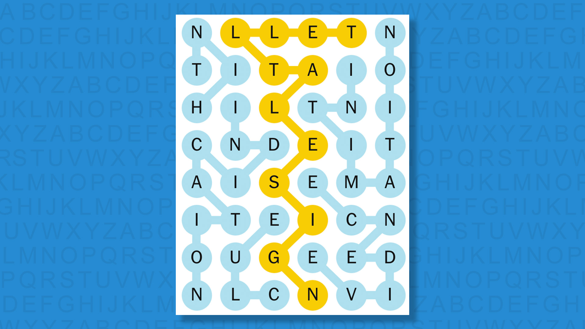 NEW Strands answer for game #850 on a blue background