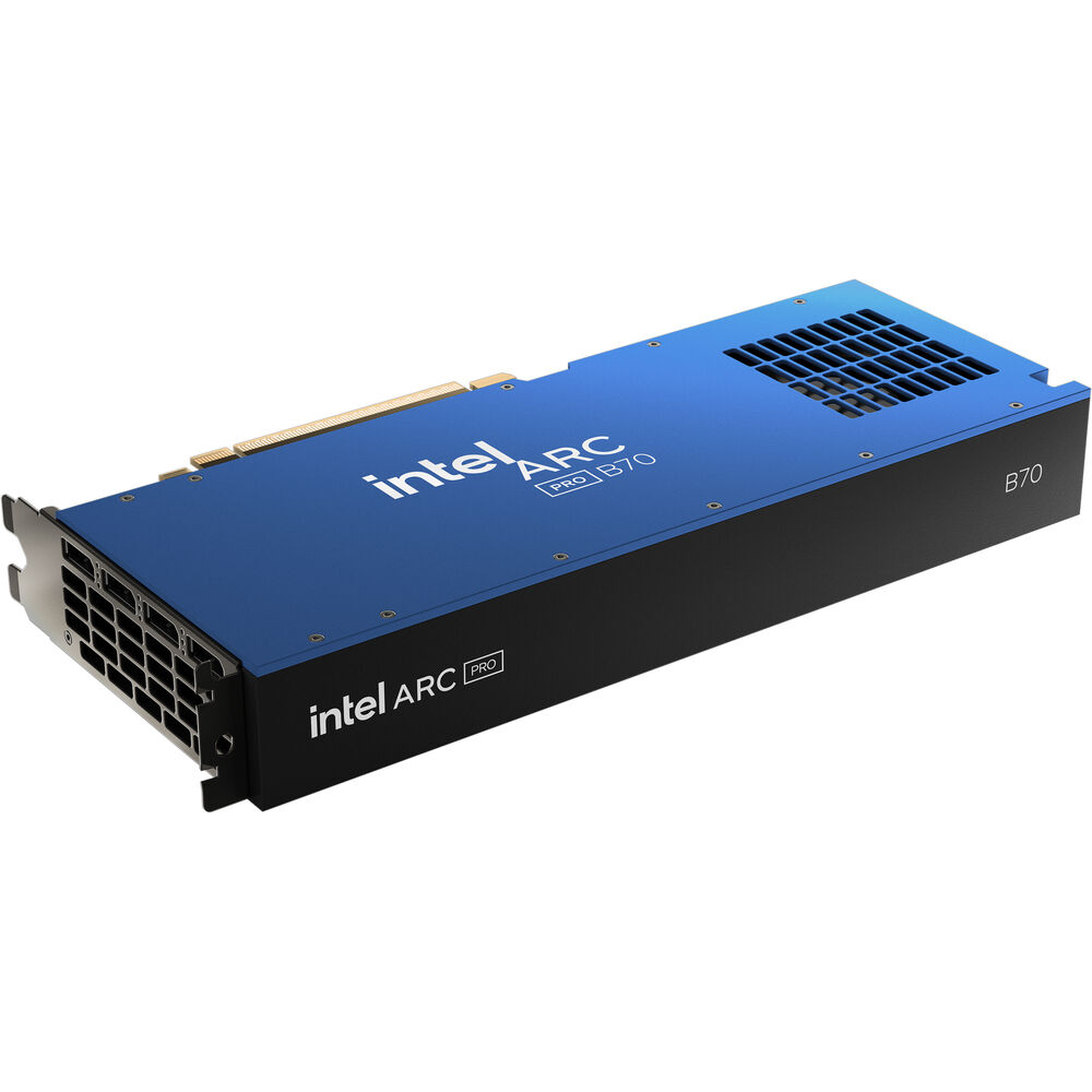 Intel Arc Pro B70 GPU pictured